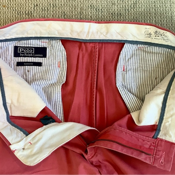 Polo by Ralph Lauren Men's Chinos in Nantucket Red Sz 36/34 - Picture 3 of 5
